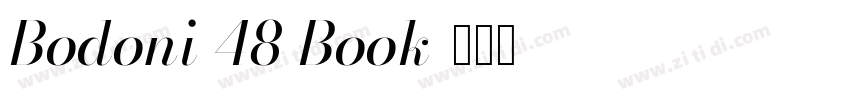 Bodoni 48 Book字体转换